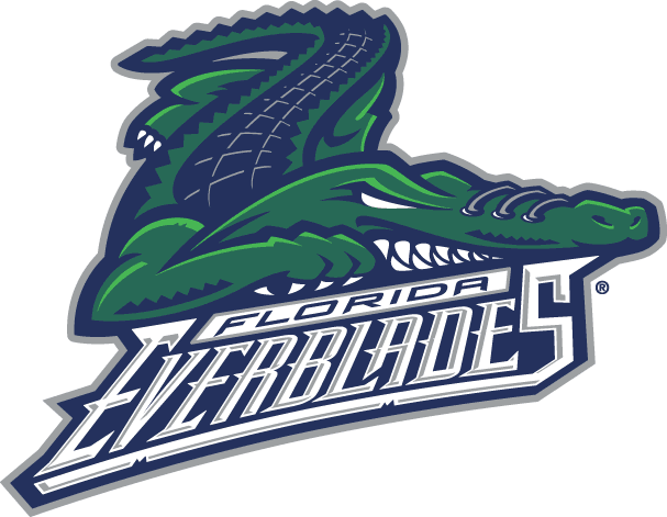 Florida Everblades 1998-Pres Primary Logo iron on heat transfer...